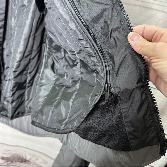 Vega Technical Gear Mens Jacket Gray Black Large Riding Motorcycle Full Zip Line - Picture 11 of 12